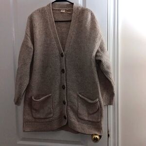 GAP Women's Beige Button-Down Cardigan